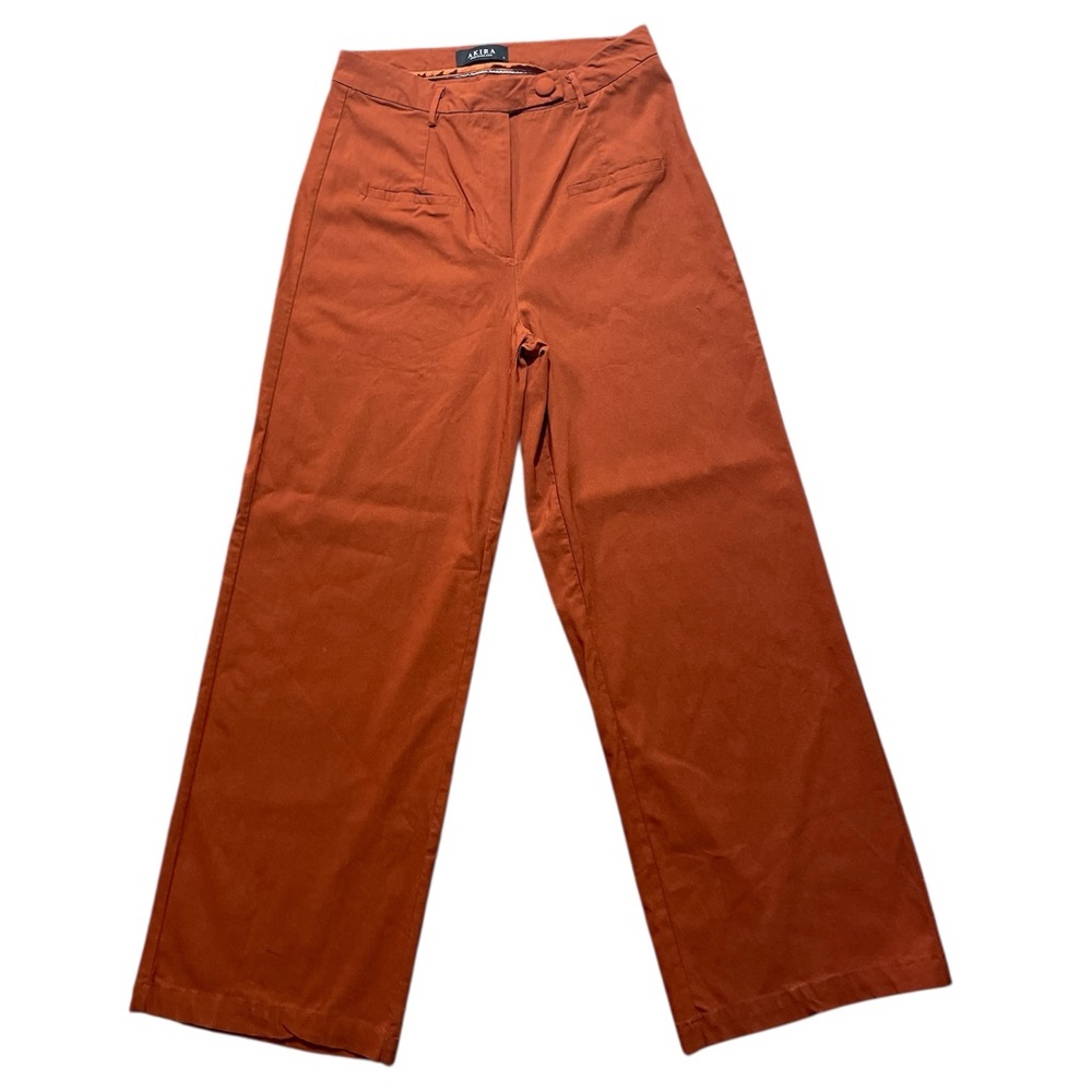 A1- Women’s Large AKIRA Terracotta Wide-Leg Pants